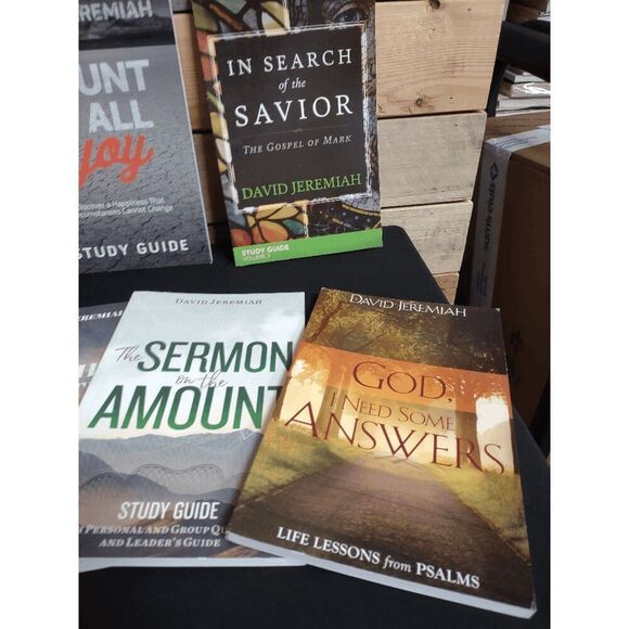 Lot of 7 David Jeremiah Study Guides - Why the Nativity, Sermon on the Mount, ++ - Picture 2 of 3